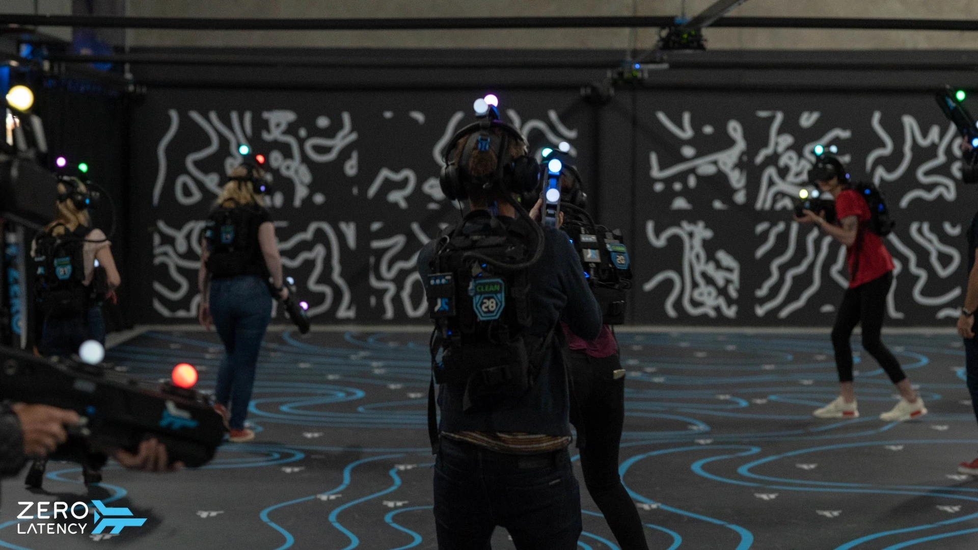 Zero Latency lets up to eight players roam free in a warehouse space of 200 sq m (2,153 sq ft)