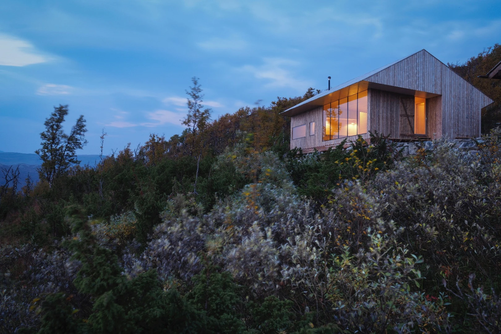 There are still some leftover materials from the Cabin Ustaoset build, which Aarhus plans to use to construct an outbuilding later this year