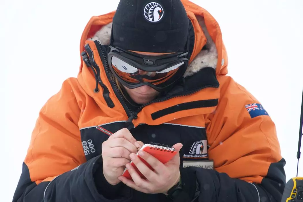 Alex Aves in Antarctica, 2019