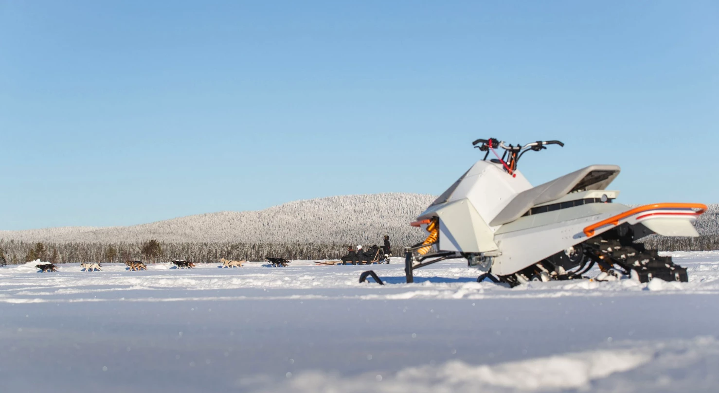 An age-old form of clean snow travel meets a future one