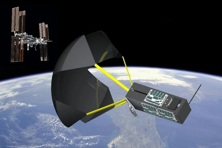 Artist's concept of the space drogue (Image: NASA)