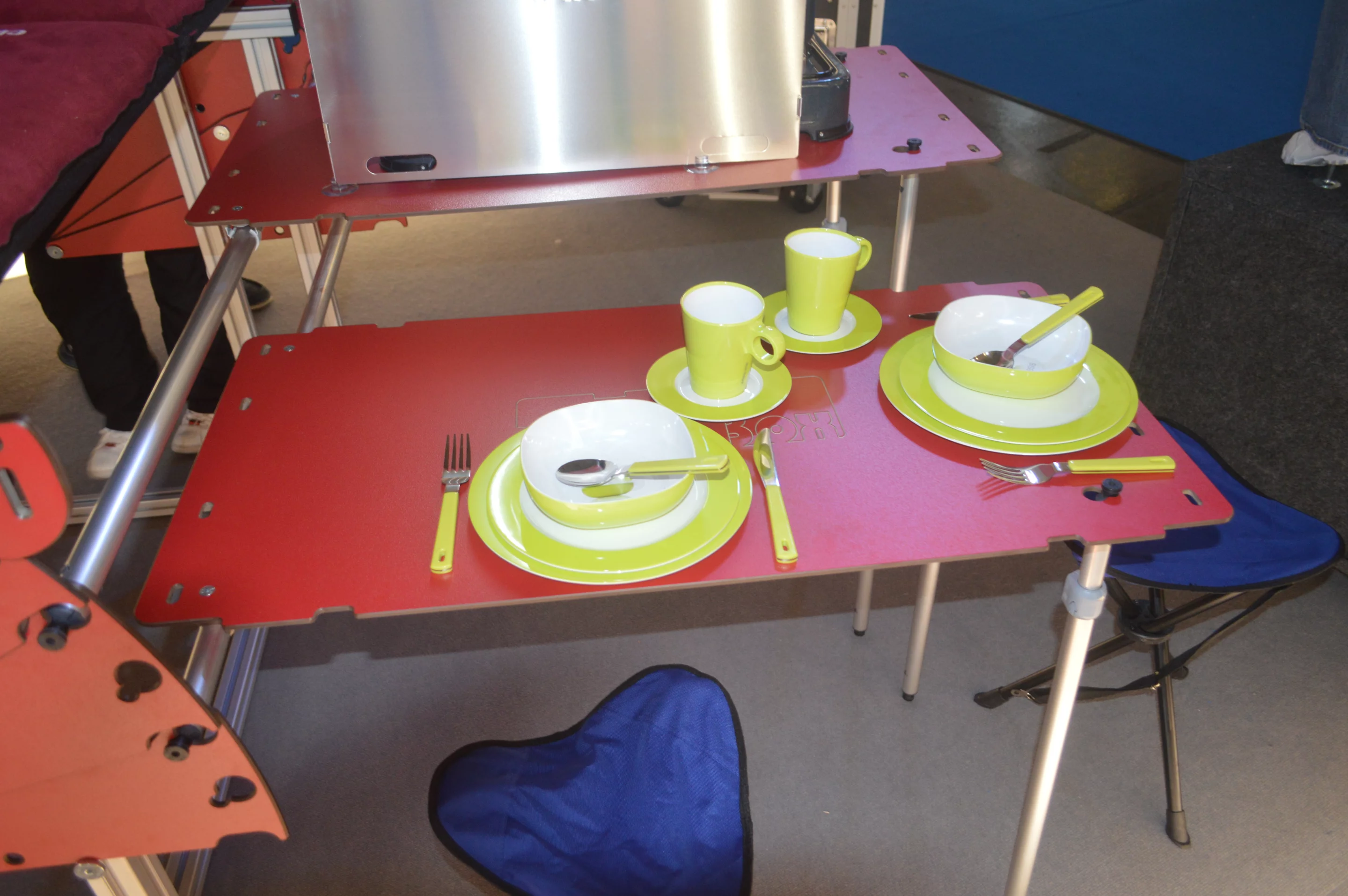 The FreeTech gives you space for sleeping, cooking and eating