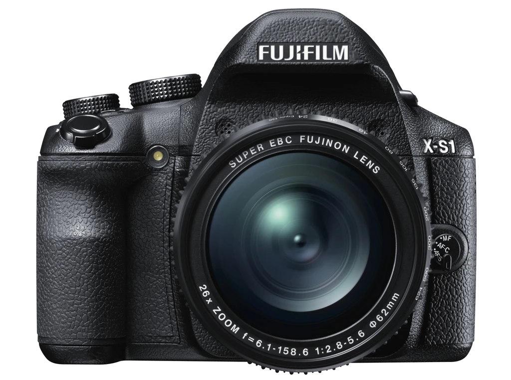The Fujifilm FinePix X-S1 front view