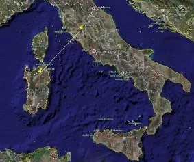 World Record distance in a Wi-Fi technology transmission of 304km (188.89 miles) between Monte Amiata (Amiata Mountain) in central Italy to island of Sardinia.