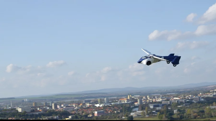 The AeroMobil 3.0 during its first flight
