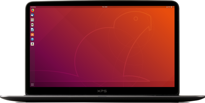 Ubuntu running on a Dell XPS laptop