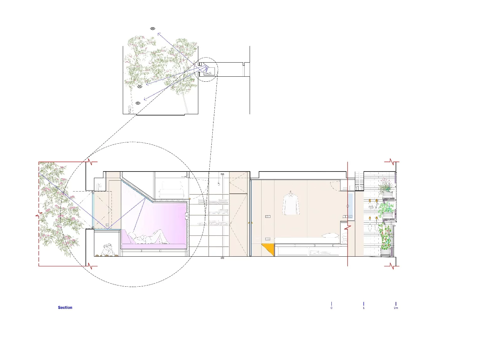 Architectural plan of the apartment