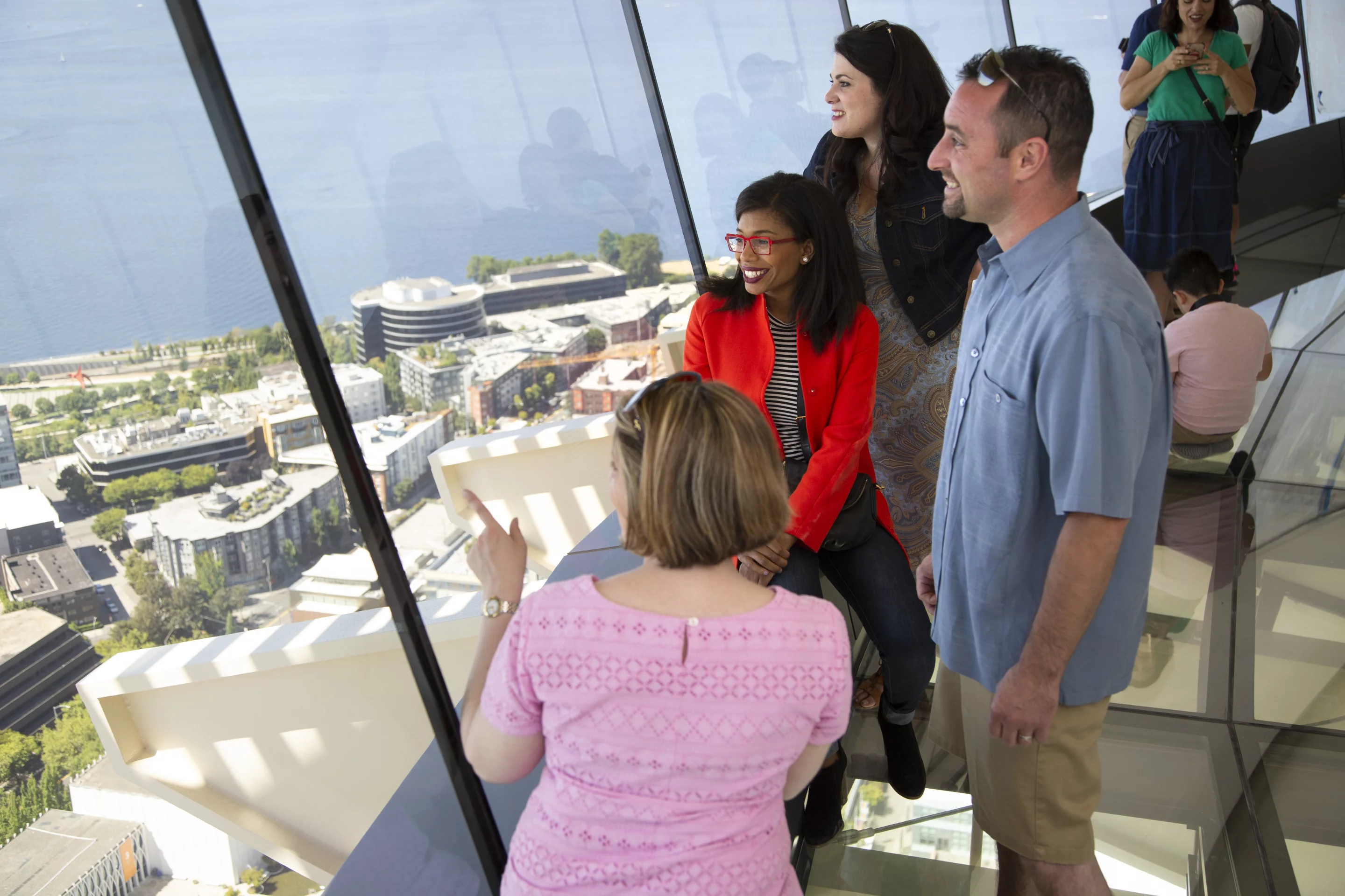 176 tons of new glass were used in a renovation of Seattle's Space Needle tower