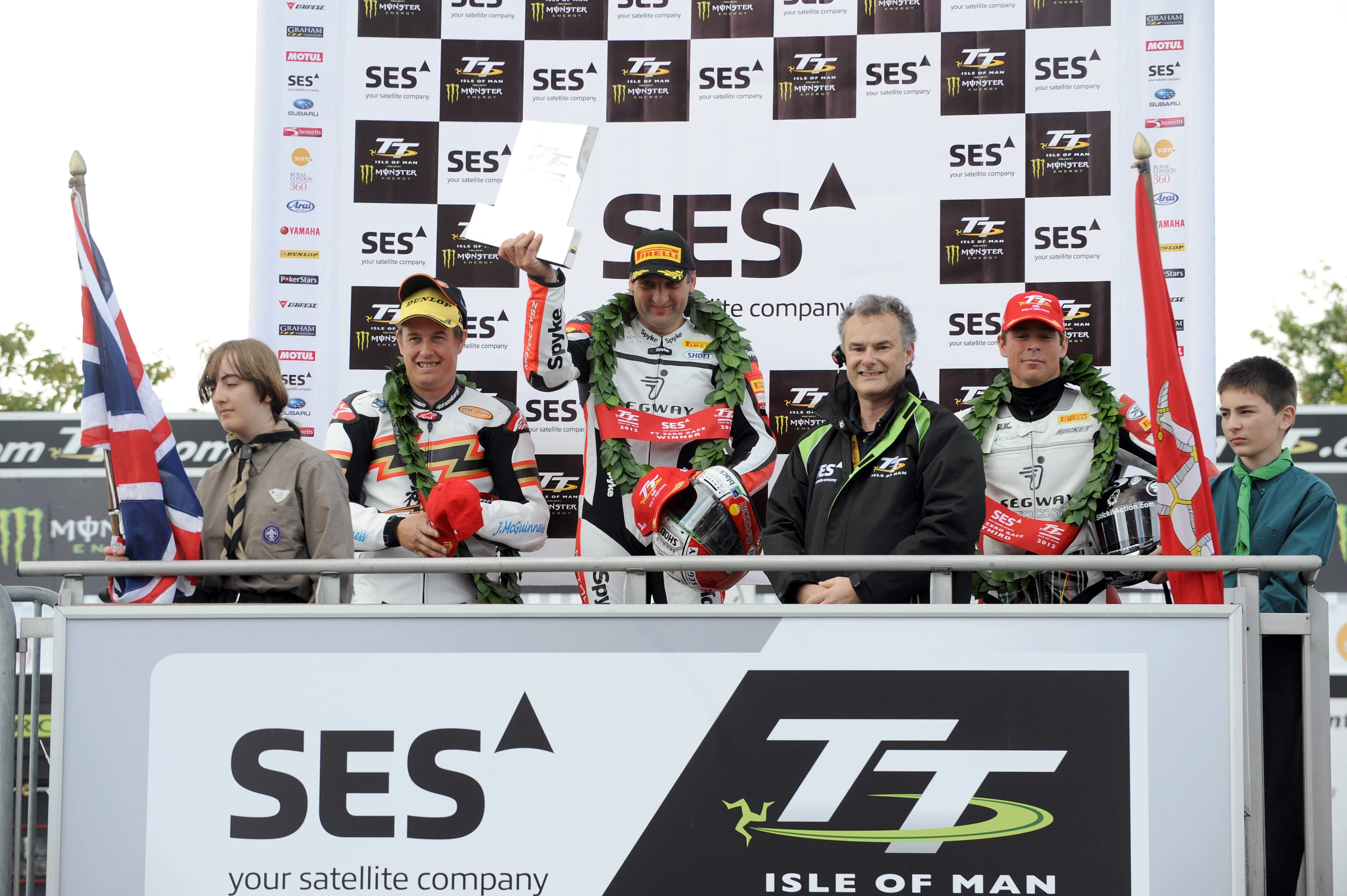 The podium in 2012