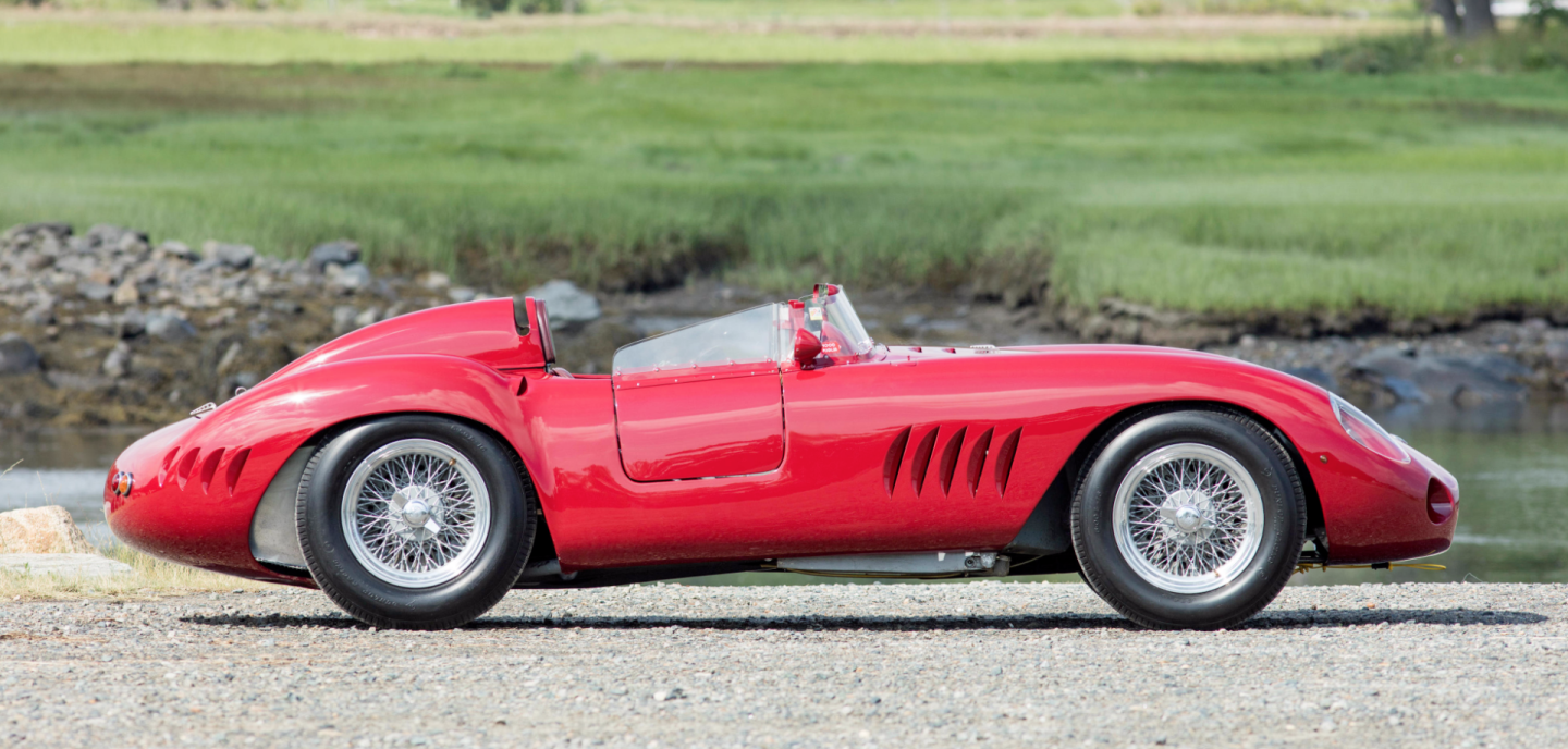 This car was purchased in 1978 for $13,700, though its history was not known at that time. Maserati works driver Stirling Moss described the 300S Maserati as "one of the easiest, nicest, best-balanced sports-racing cars ever made..." which is high praise from a driver who raced nearly everything of note during the 1950s at some time in his stellar career. This car was raced by "El Maestro," the legendary Juan Manuel Fangio who used it to win the 1957 Grand Prix of Portugal and both heats of the 1957 Grand Prix of Brazil. Ex-Fangio race cars account for two of the four most valuable cars ever sold. That makes the estimate of $6,000,000 to $7,000,000 particularly relevant as it offers legendary provenance at a discount, plus race-winning performance and handling for classic racers. Official Auction Description: Bonhams Lot 38