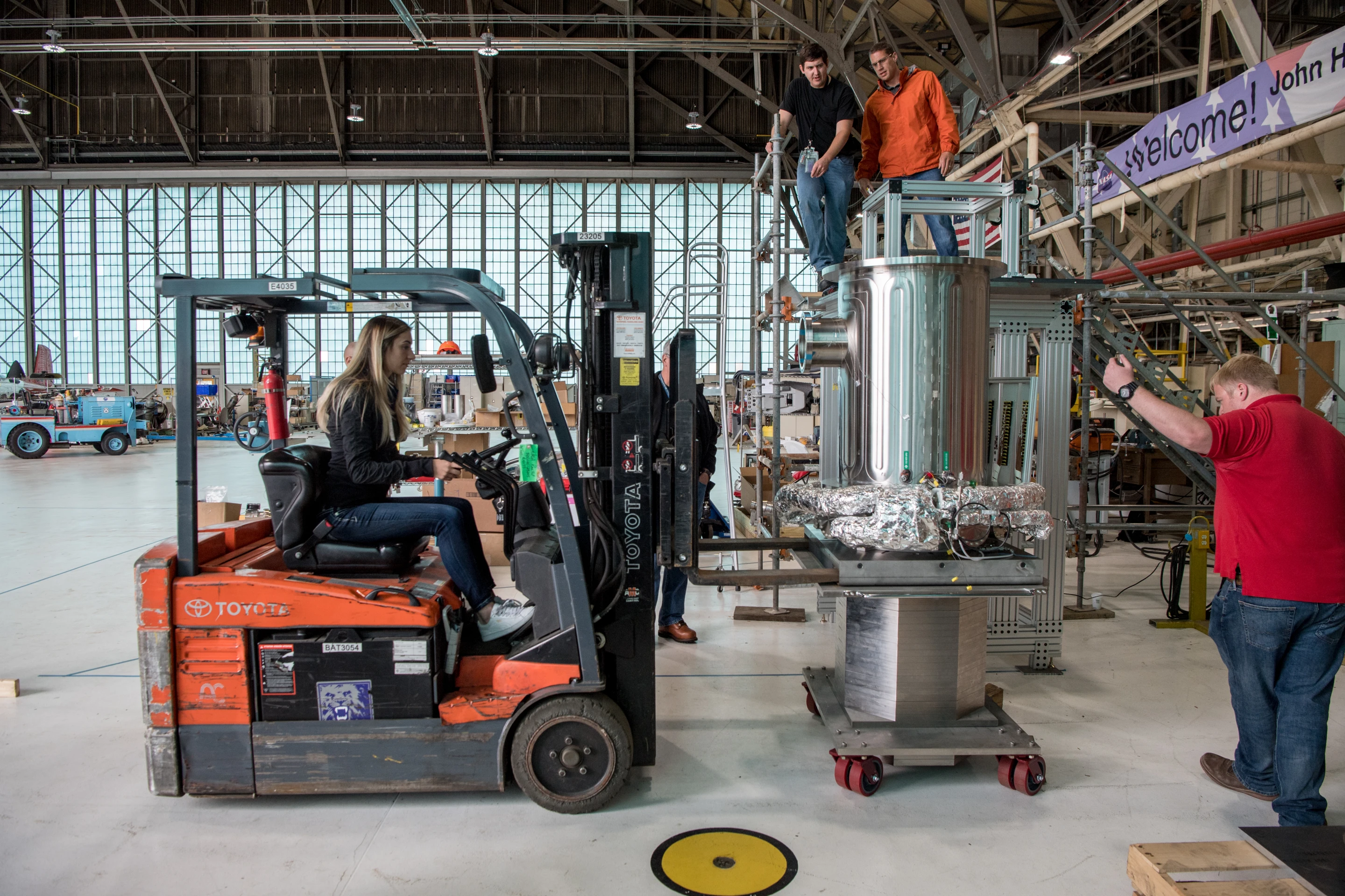 Moving the Kilopower prototype reactor