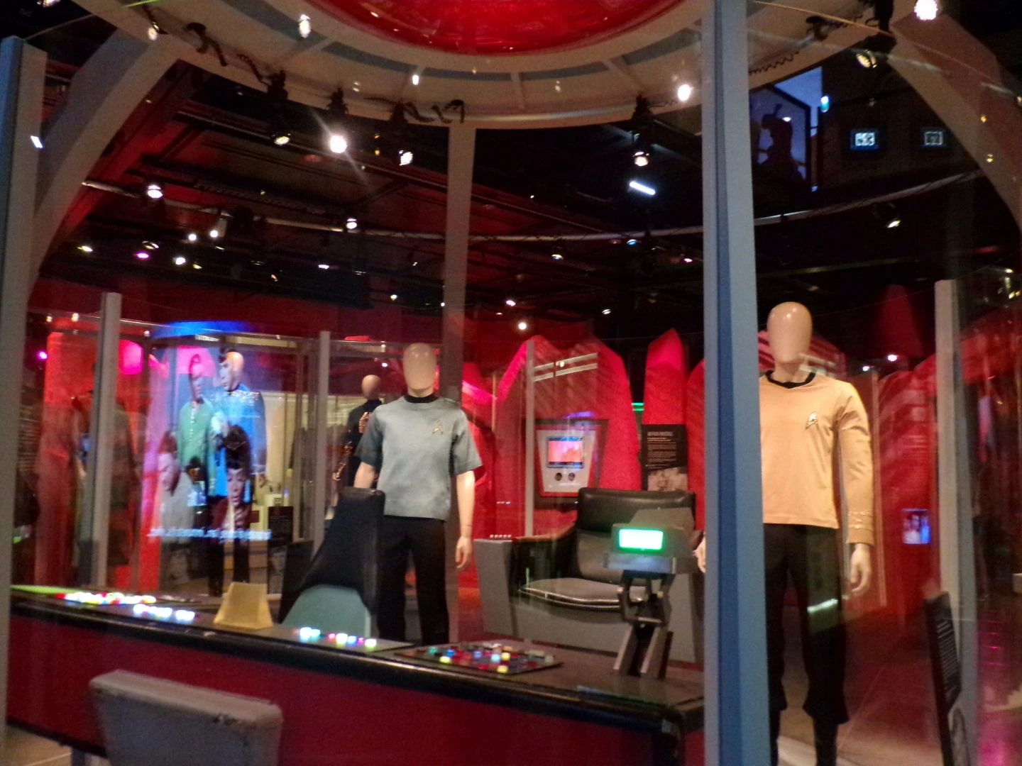 The EMP exhibit includes original props, costumes, set pieces, and interactive exhibits
