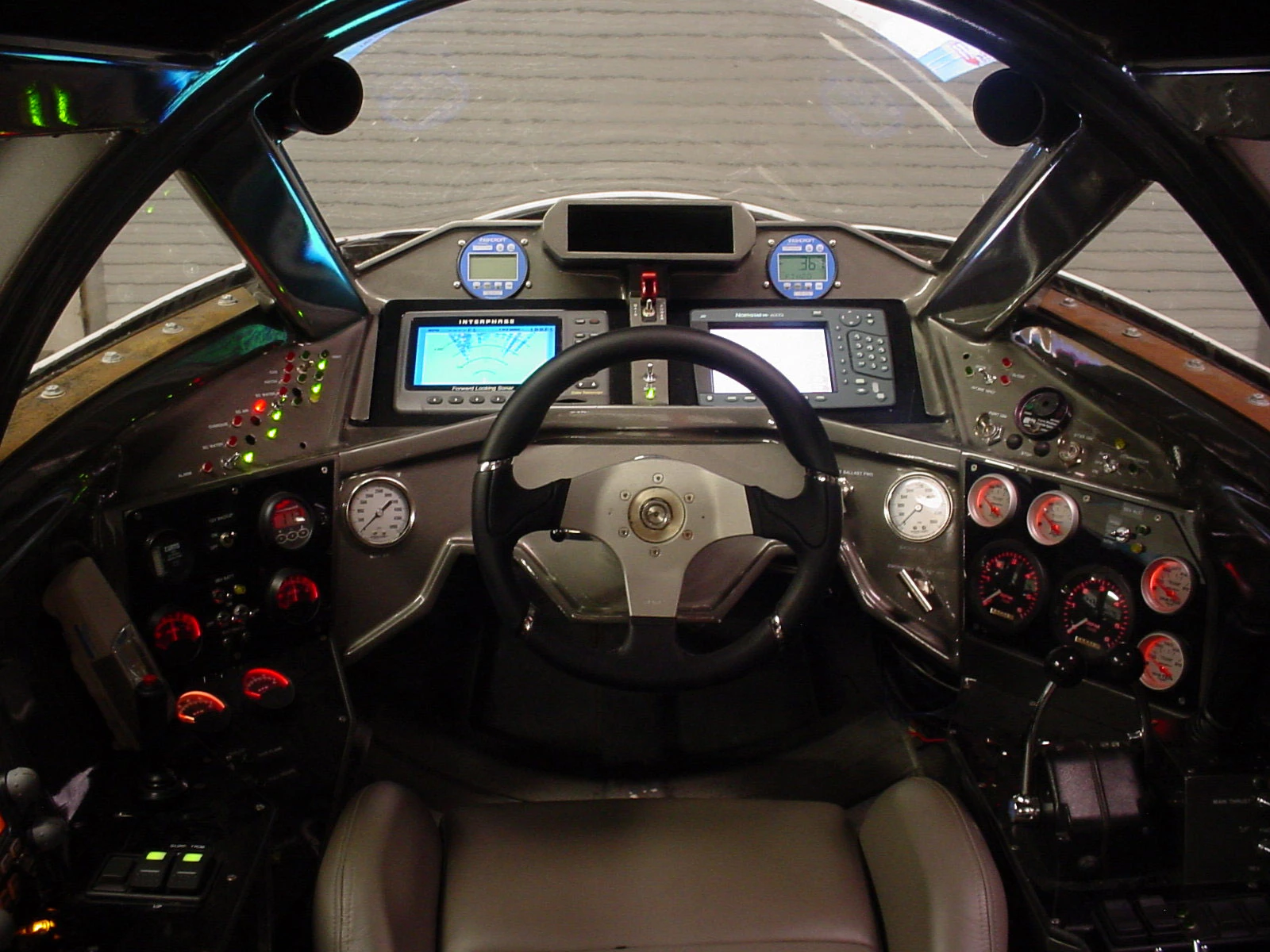The Hyper-Sub prototype's pilot controls and instrumentation panel