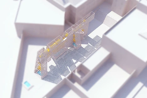 The wall spells out its function as part of its design (Image: CODA)
