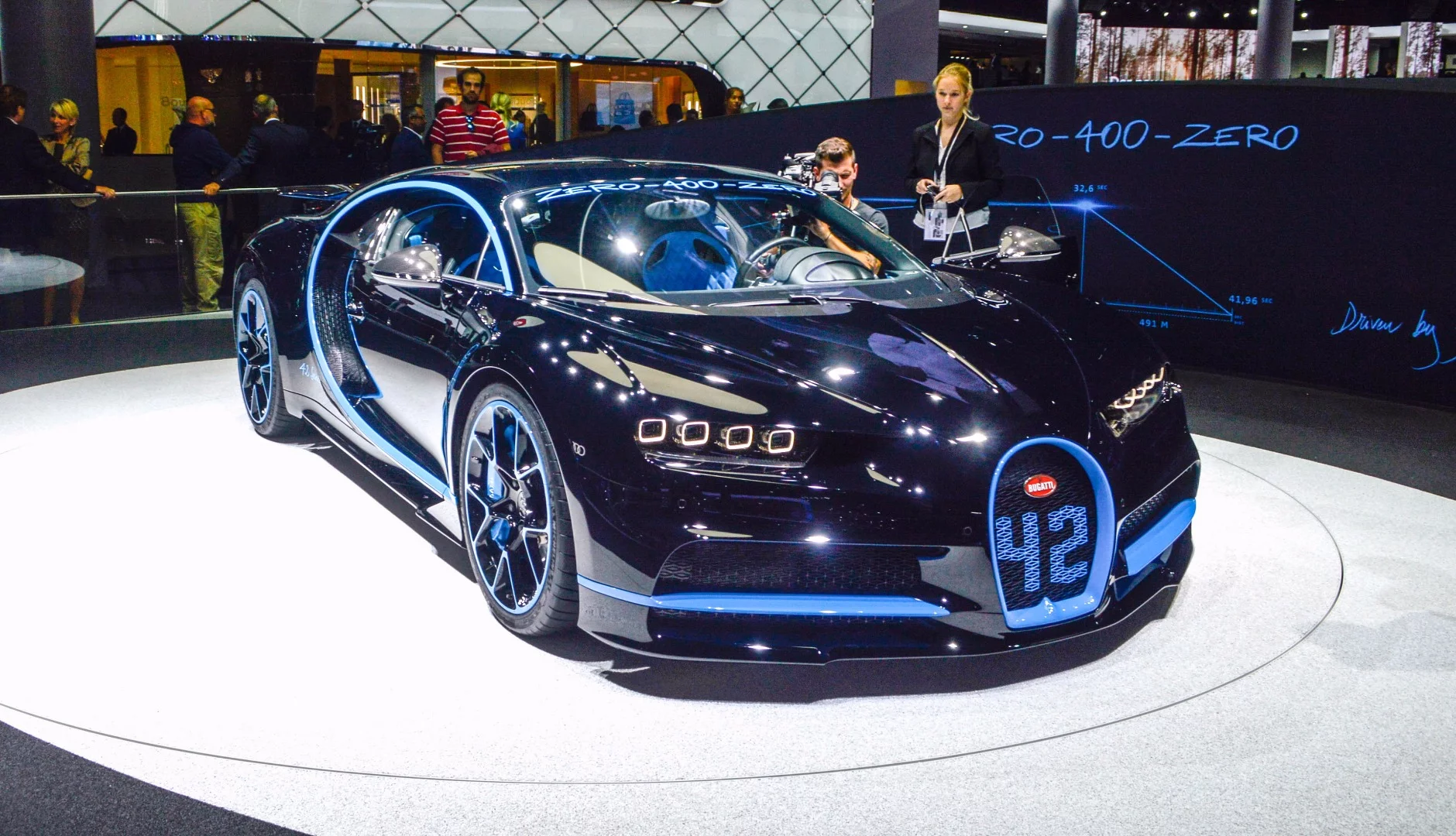 The Chiron went from 0-400-0 km/h in just 42 seconds