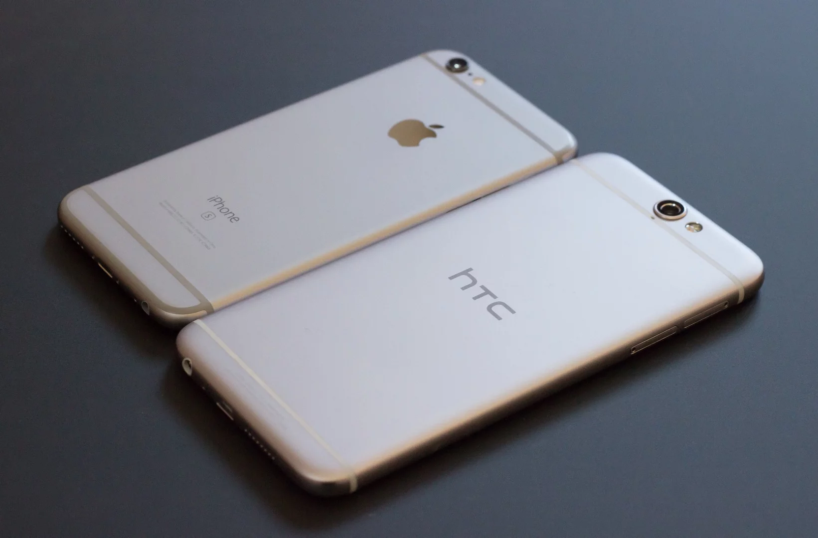 iPhone 6s (left) with the HTC One A9