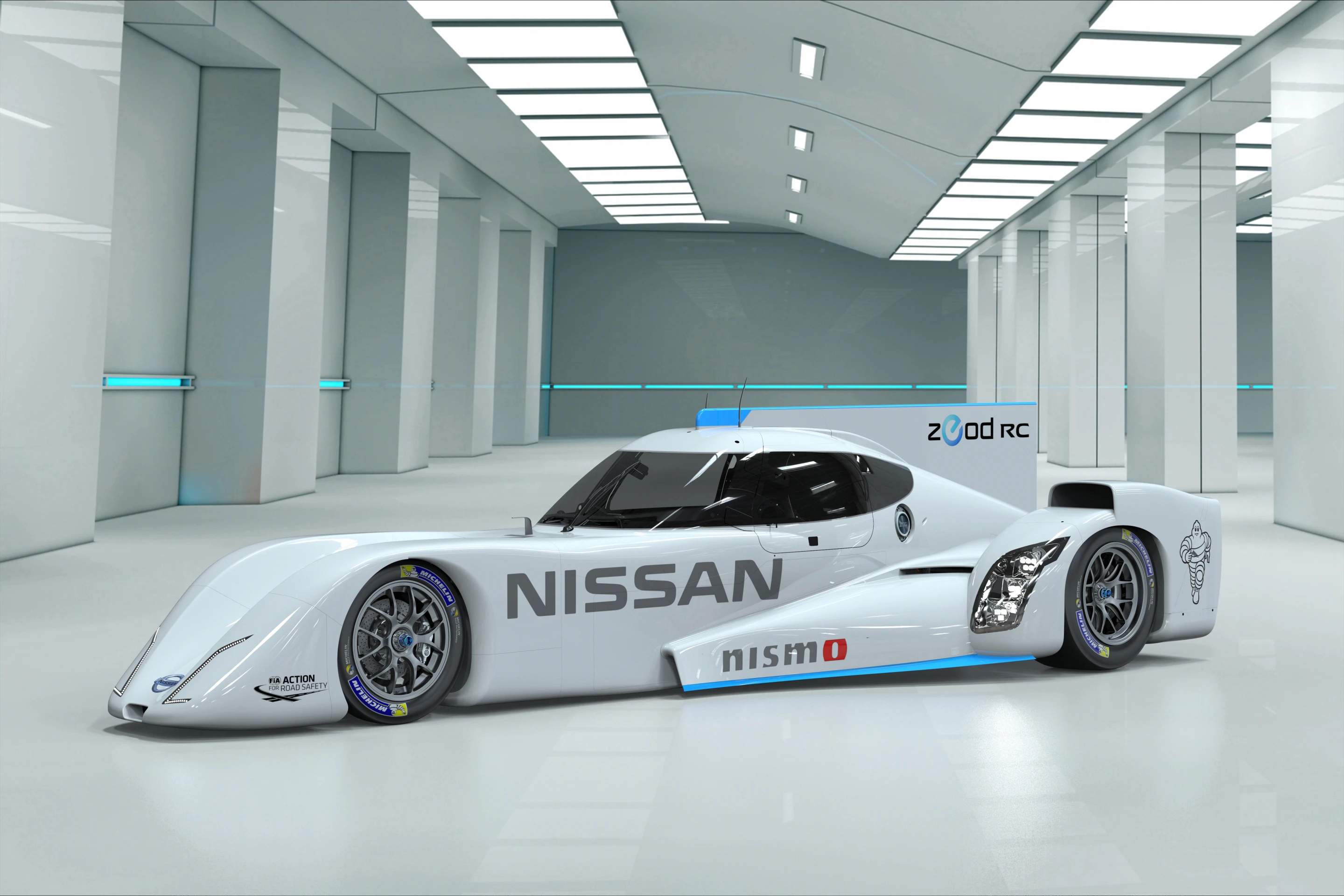Nissan took a break from testing to reveal the latest ZEOD to the public