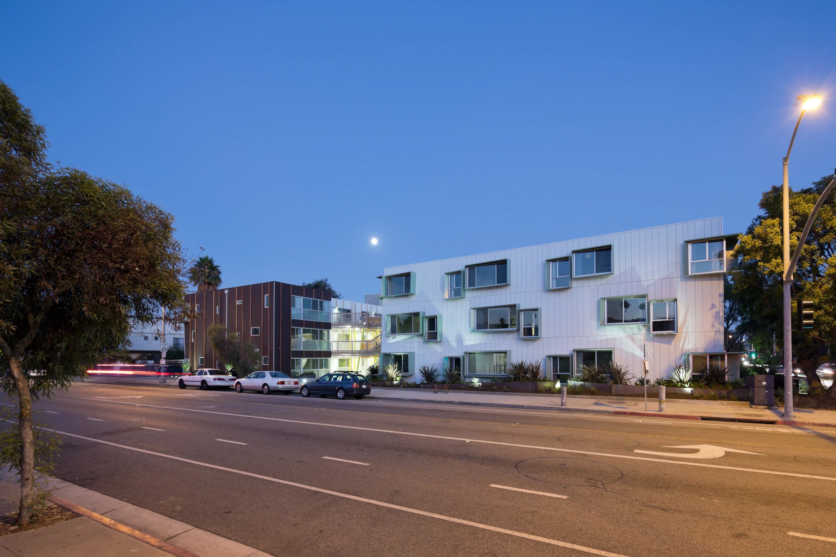 Broadway Affordable Housing, by Kevin Daly Architects is an attractive housing project for low-income families on the Westside of Los Angeles