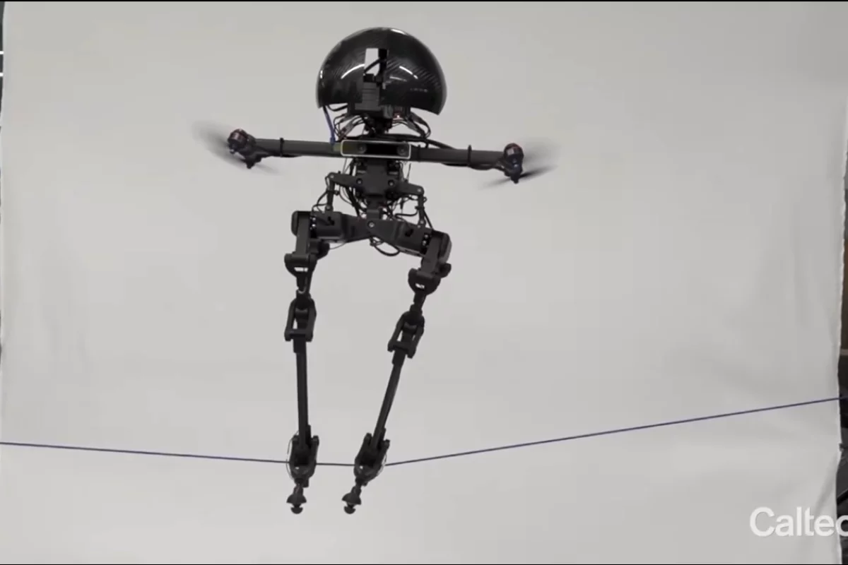 LEONARDO is an agile robot that can walk or fly