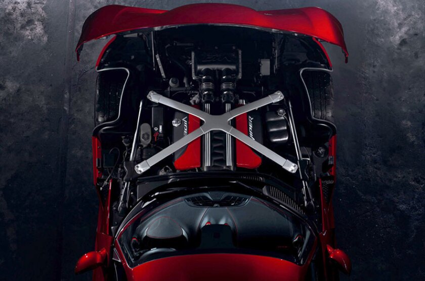 The 2013 SRT Viper engine bay
