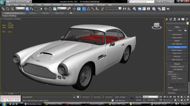The initial base design for the DB4 came from a 3D drawing from TurboSquid.com (Photo: Ivan Sentch)
