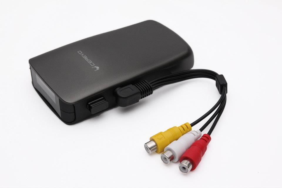 The Live Shell can accommodate older or simpler cameras, with its analogue A/V plugs