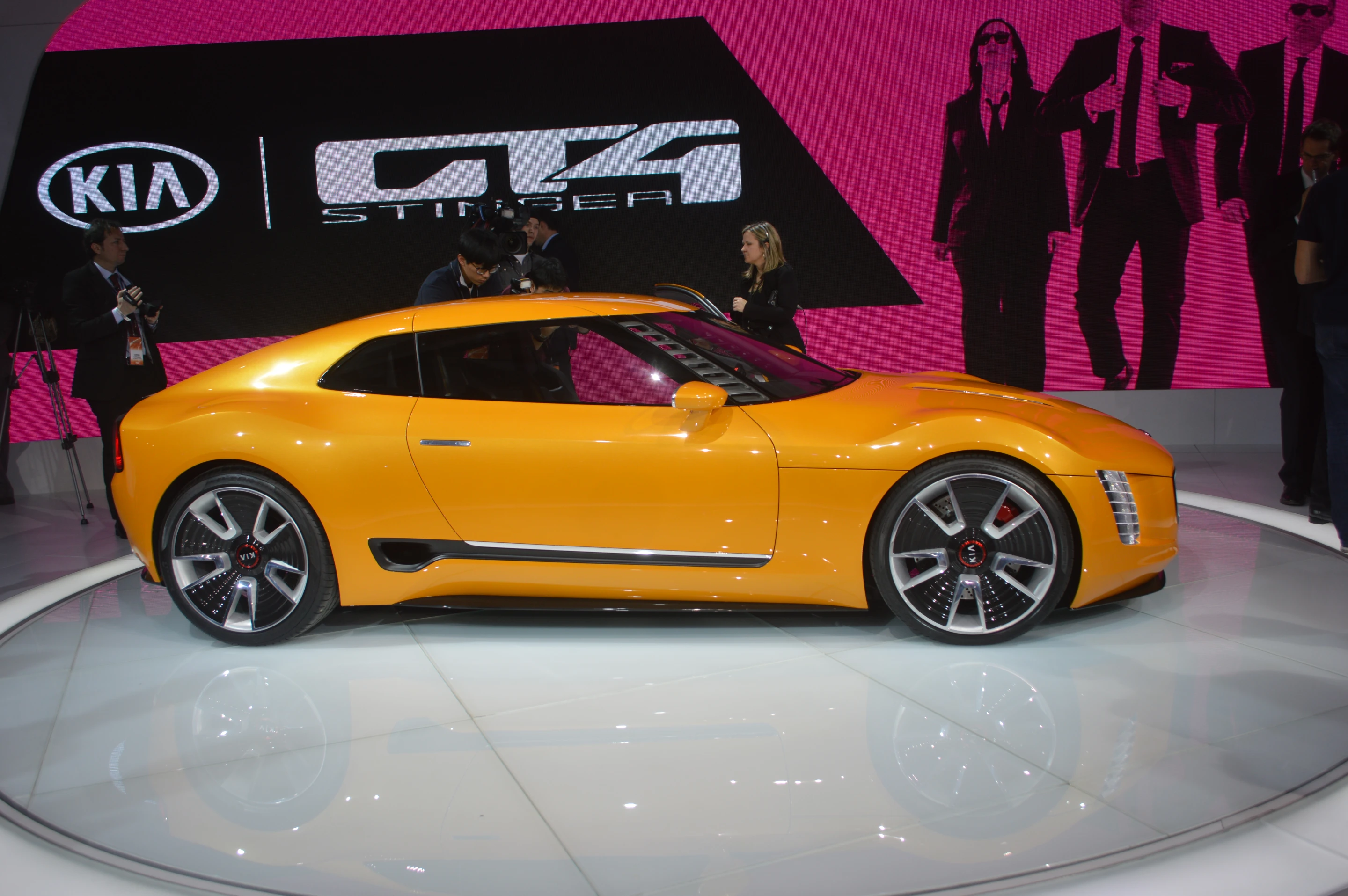 The GT4 Stinger at the Detroit Auto Show