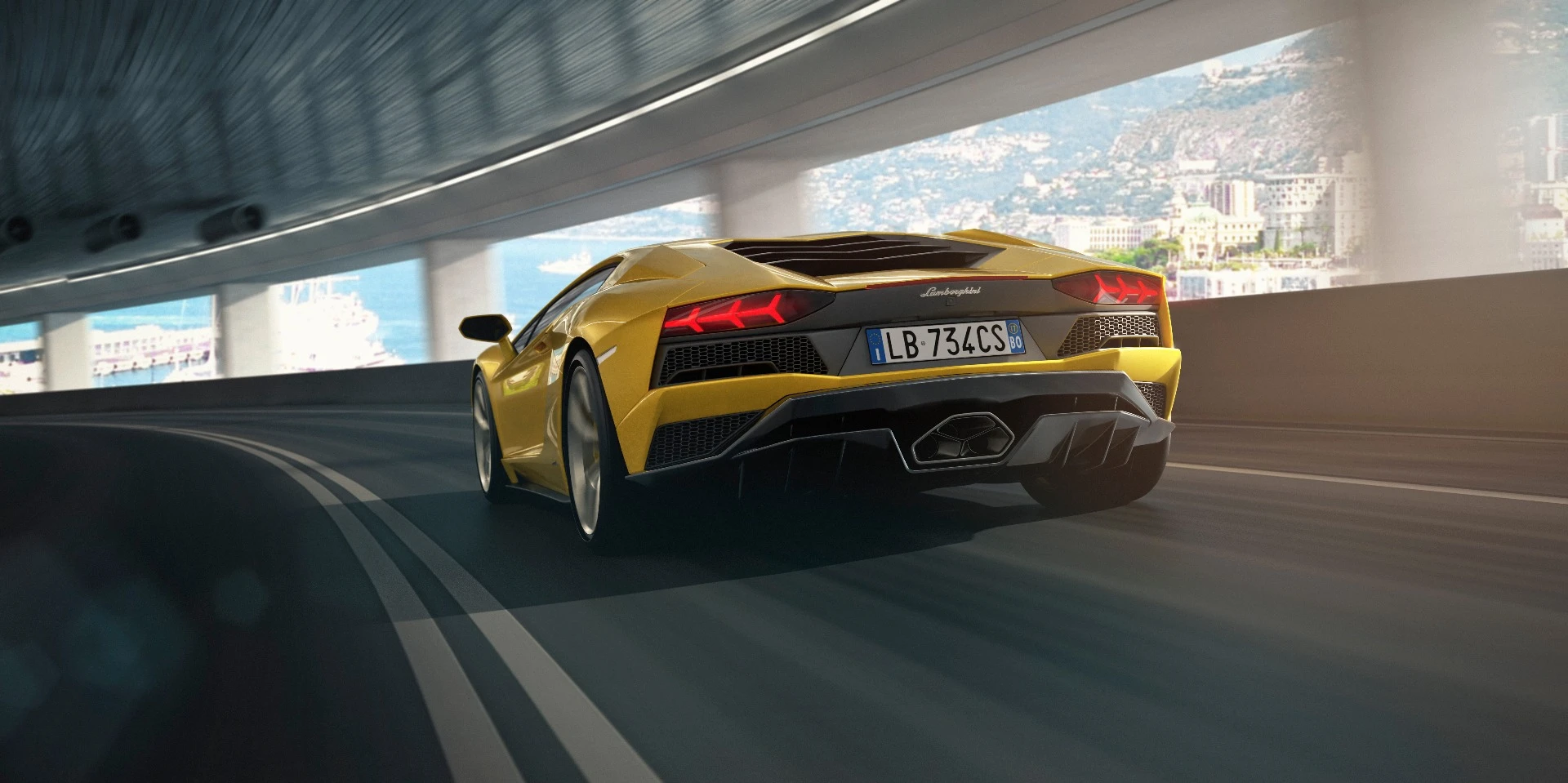 The Lamborghini Aventador S has a new lightweight exhaust fitted