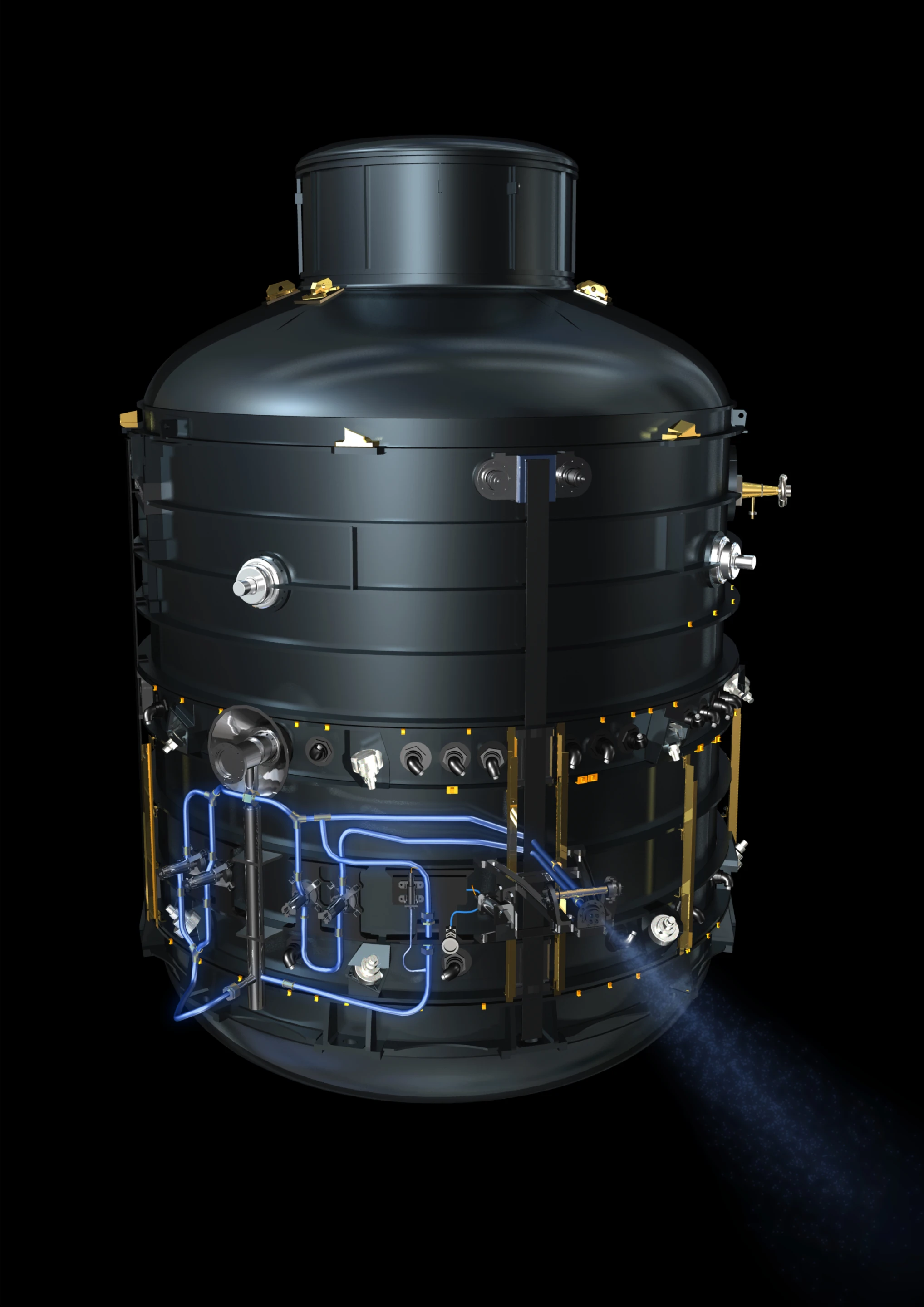 Herschel cryostat vacuum vessel (Image: ESA/AOES Medialab)