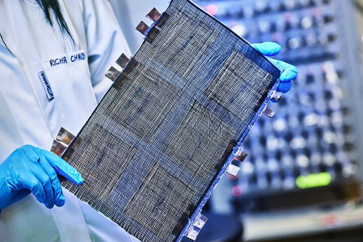 Carbon fiber structural battery developed at Chalmers University of Technology, Sweden