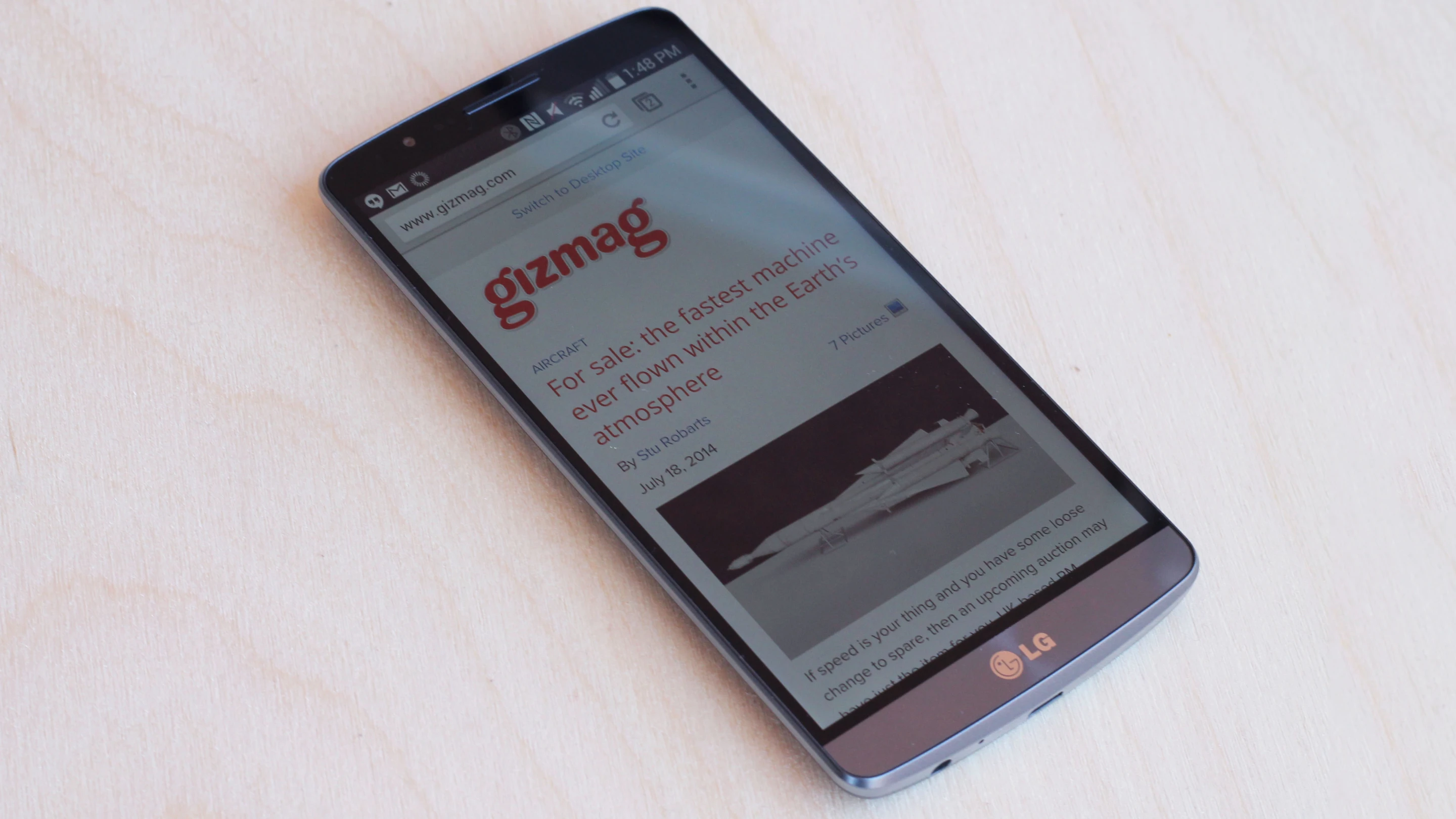 The G3 isn't perfect, but it's a beast of a phone with a front that's almost all screen (Photo: Will Shanklin/Gizmag.com)