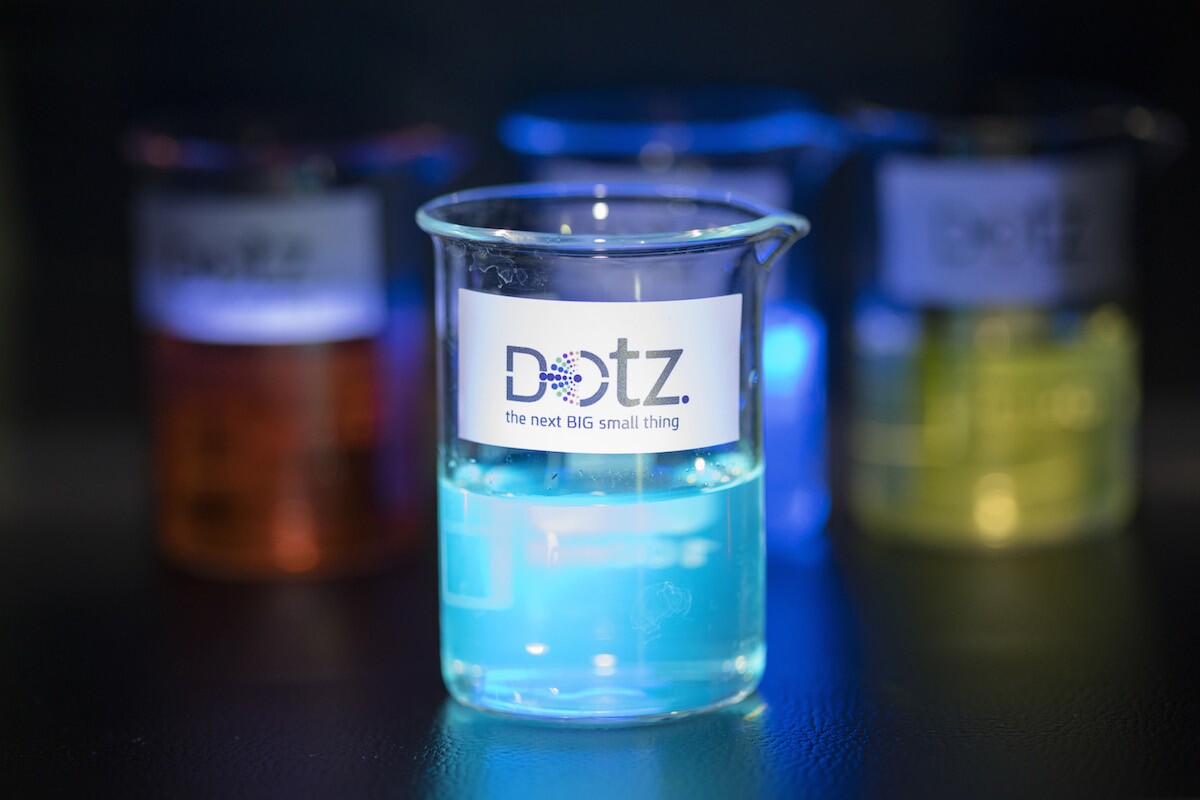 Graphene quantum dots have many advantages over metallic quantum dots, including their ability to better reproduce the color blue