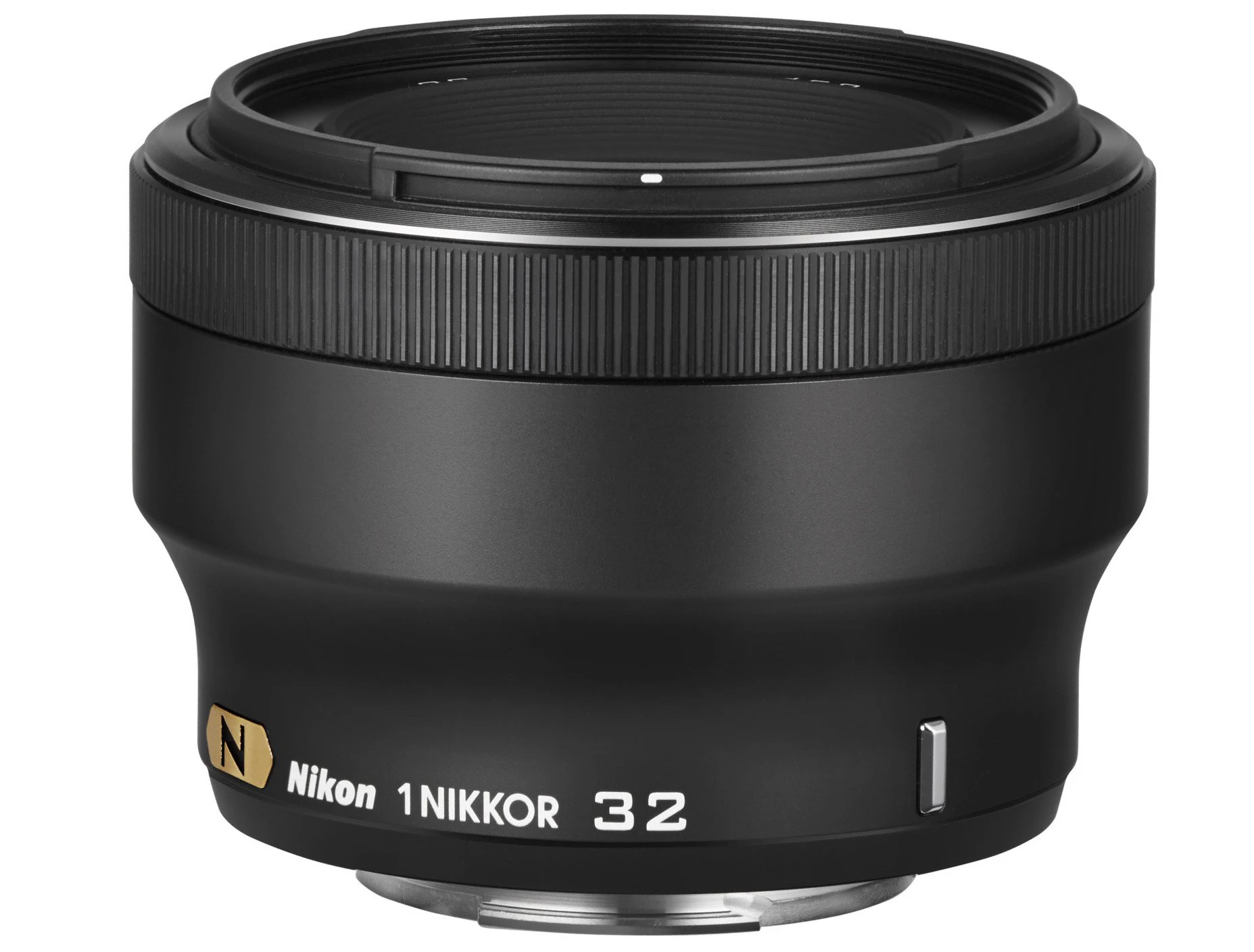 Used on a Nikon 1 camera, the NIKKOR 32mm f/1.2 gives a focal length equivalent of approximately 85mm in 35mm-format