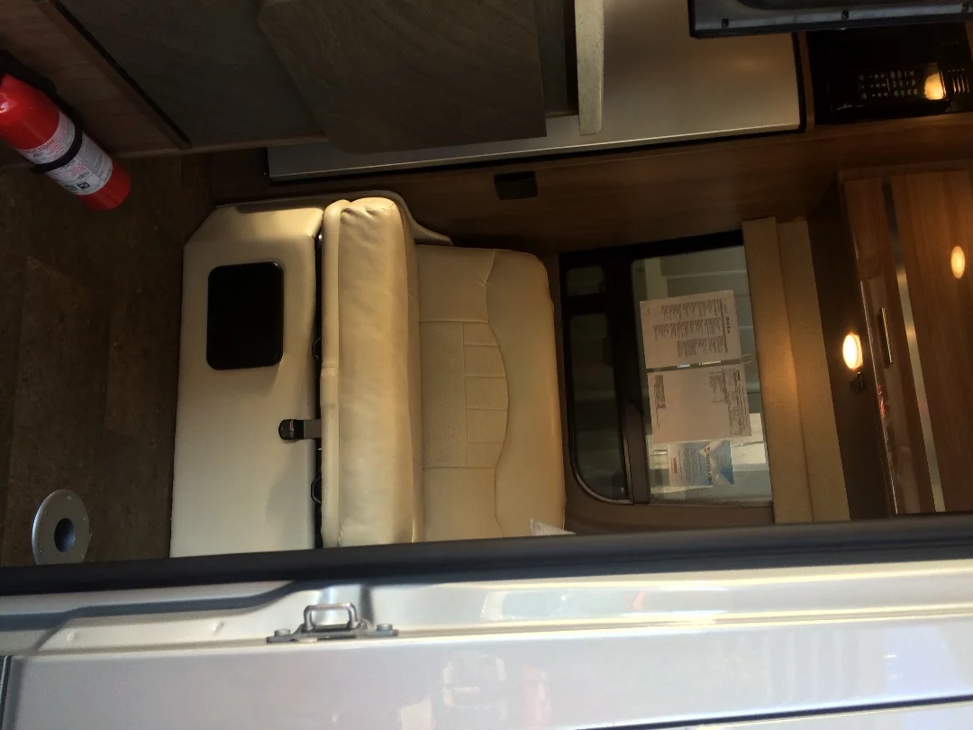 With help from a support piece, the front sofa on the Era 4x4 turns into a single bed