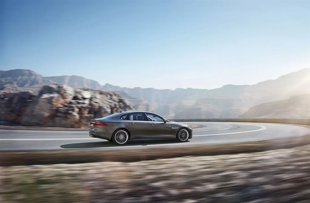The 2016 Jaguar XF uses a meat-activated sound dampening foam