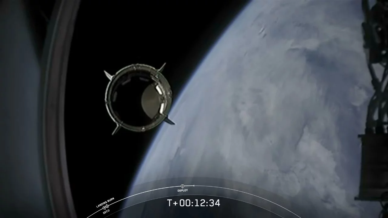 Demo-2 separating from the Falcon 9