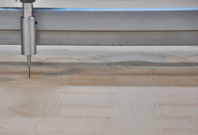 Israeli Pavilion: sand printers maps out plans for Israeli residential developments (Photo: Edoardo Campanale)