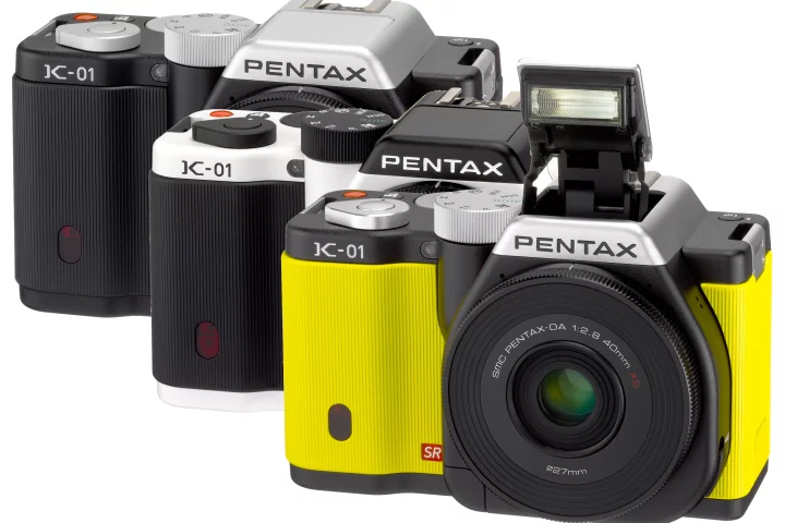 Pentax Ricoh has teamed up with noted designer Marc Newson to create the Pentax K-01 interchangeable lens camera, and a new pancake lens that's said to be the world's thinnest