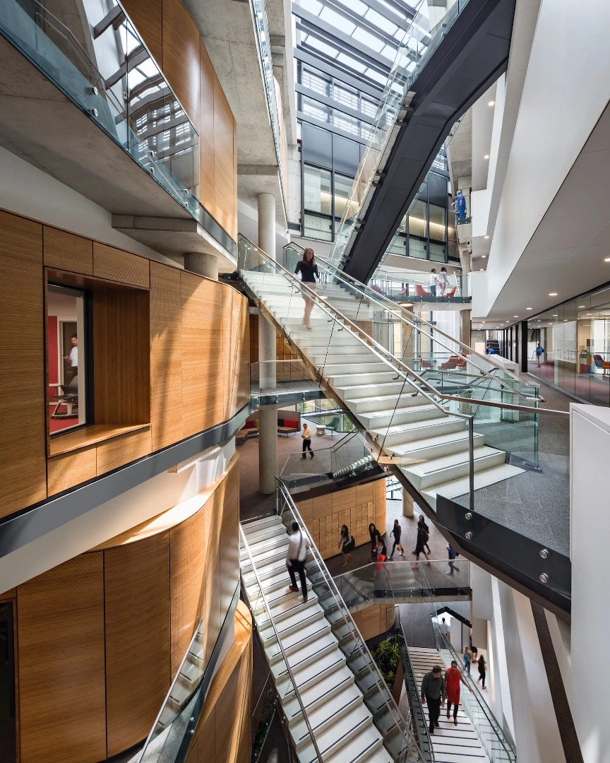The George Washington University, Milken Institute School of Public Health, was designed by Payette