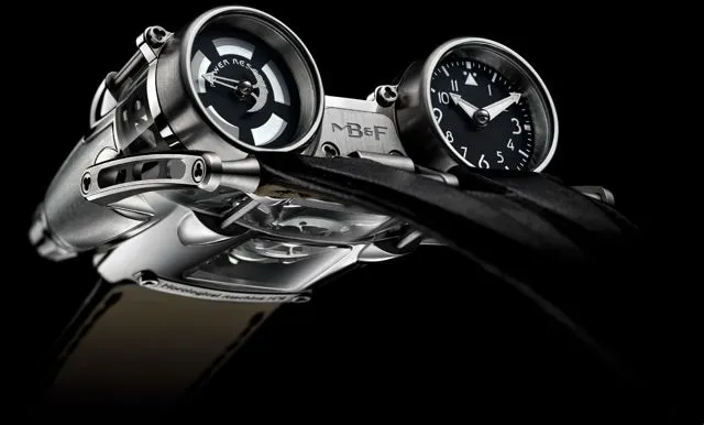 The Horological Machine No. 4 Thunderbolt is a titanium and sapphire watch inspired by aircraft, that costs almost US$200,000