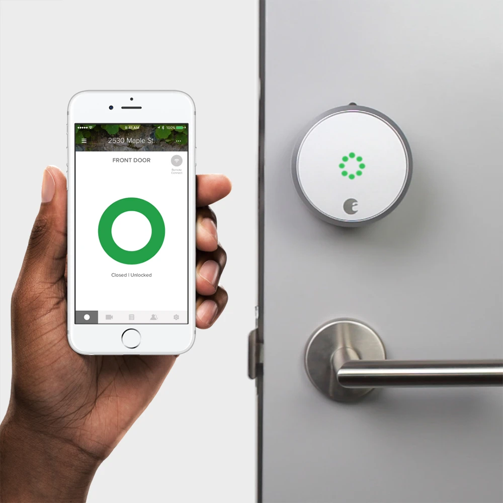 August's new locks come with something called DoorSense, which is a sensor built in to detect whether or not the door has been properly closed