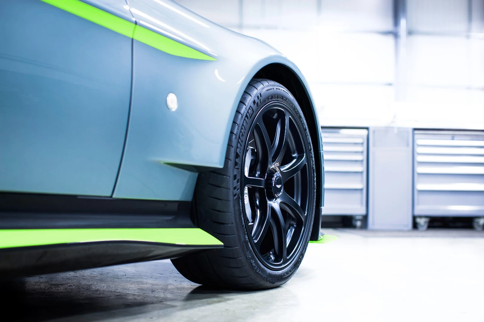 Speccing the Aero pack gives you a more complex front splitter and big rear wing