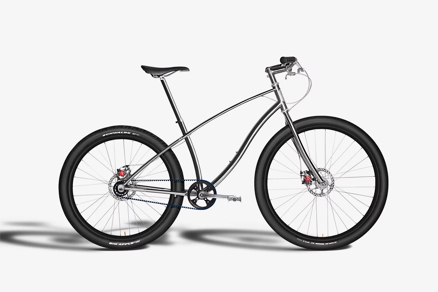 The No2 Budnitz bike features 29-inch Velocity Blunt rims at the front and 26-inch at the back