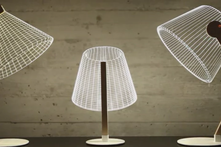 The Bulbing Lamps from Studio Cheha create 3D shades using an optical illusion