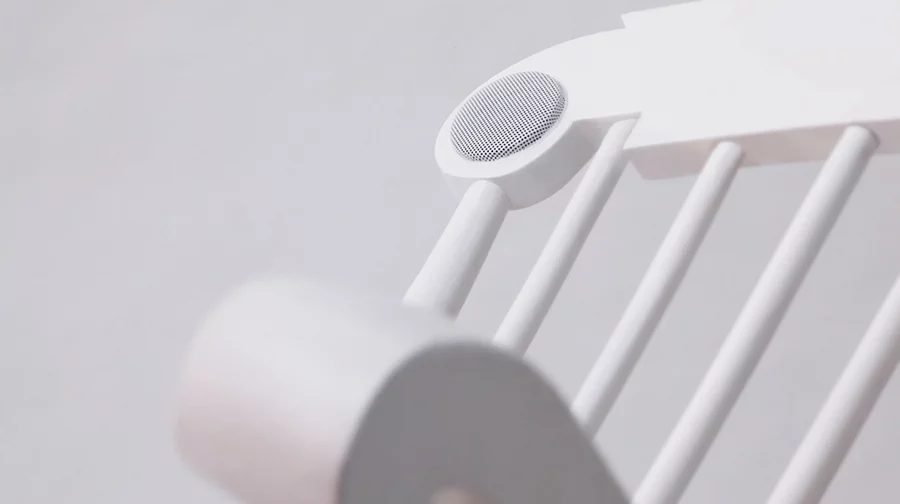 The iRock Rocking Chair's inbuilt speakers