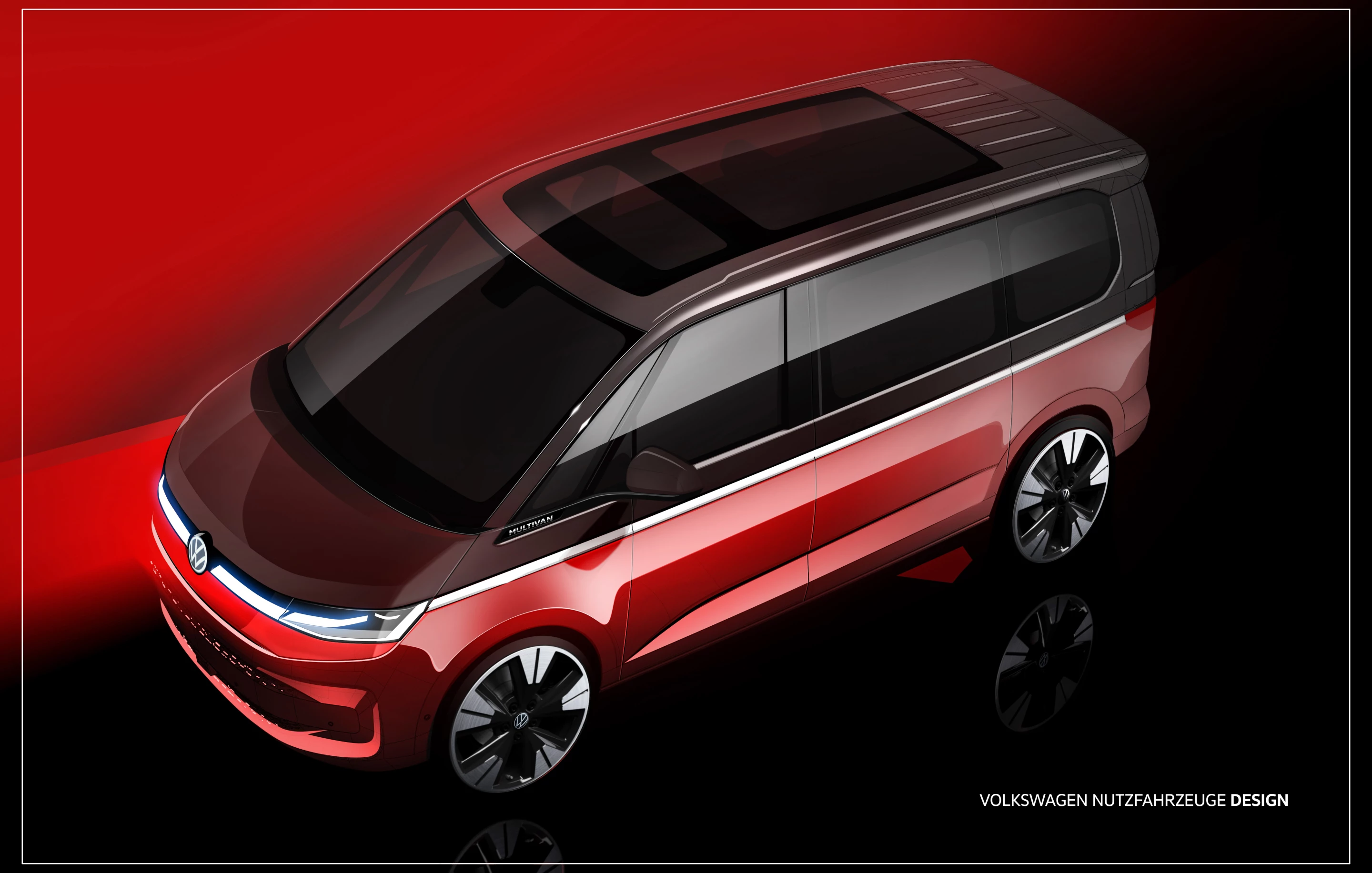 Volkswagen previews the shape and style of the new T7 Multivan