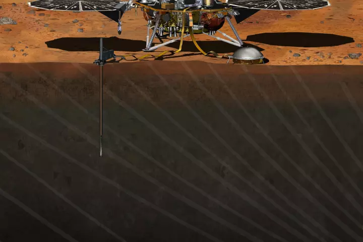 Artist's concept of the InSight Lander (Image: NASA)