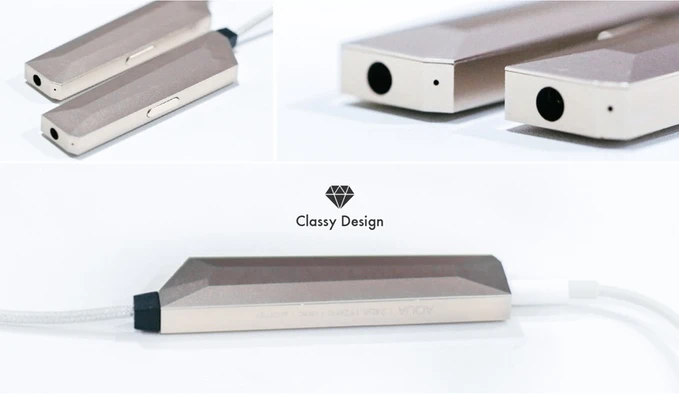 The Aqua DAC/AMP features a CNC machined aluminum body that's both classy and durable