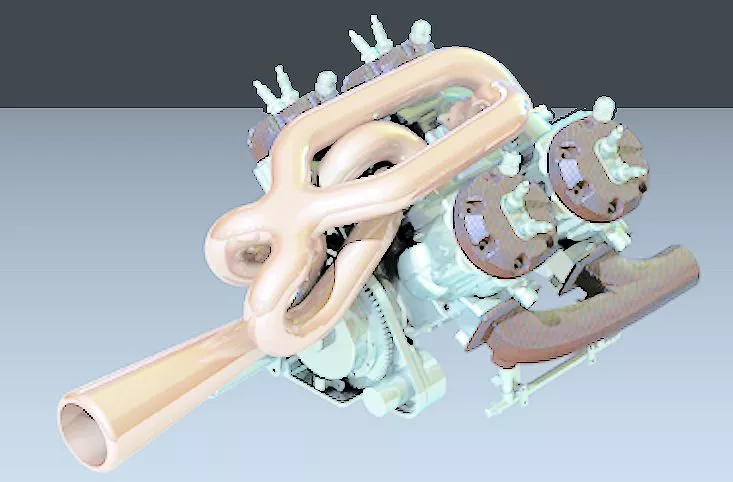 Martin Aircraft's V4 Jetpack engine (Photo: Martin Aircraft)