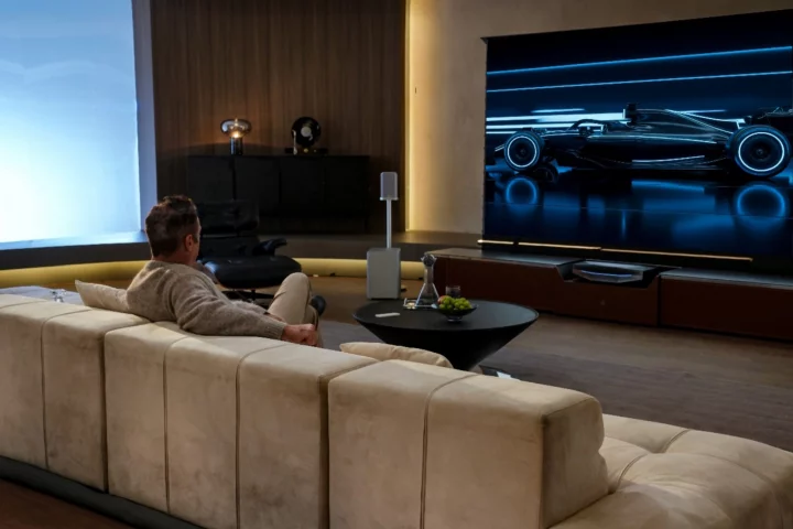 The Aetherion Max and Pro 4K ultra-short-throw tri-laser Google TV projectors are currently raising funds on Kickstarter